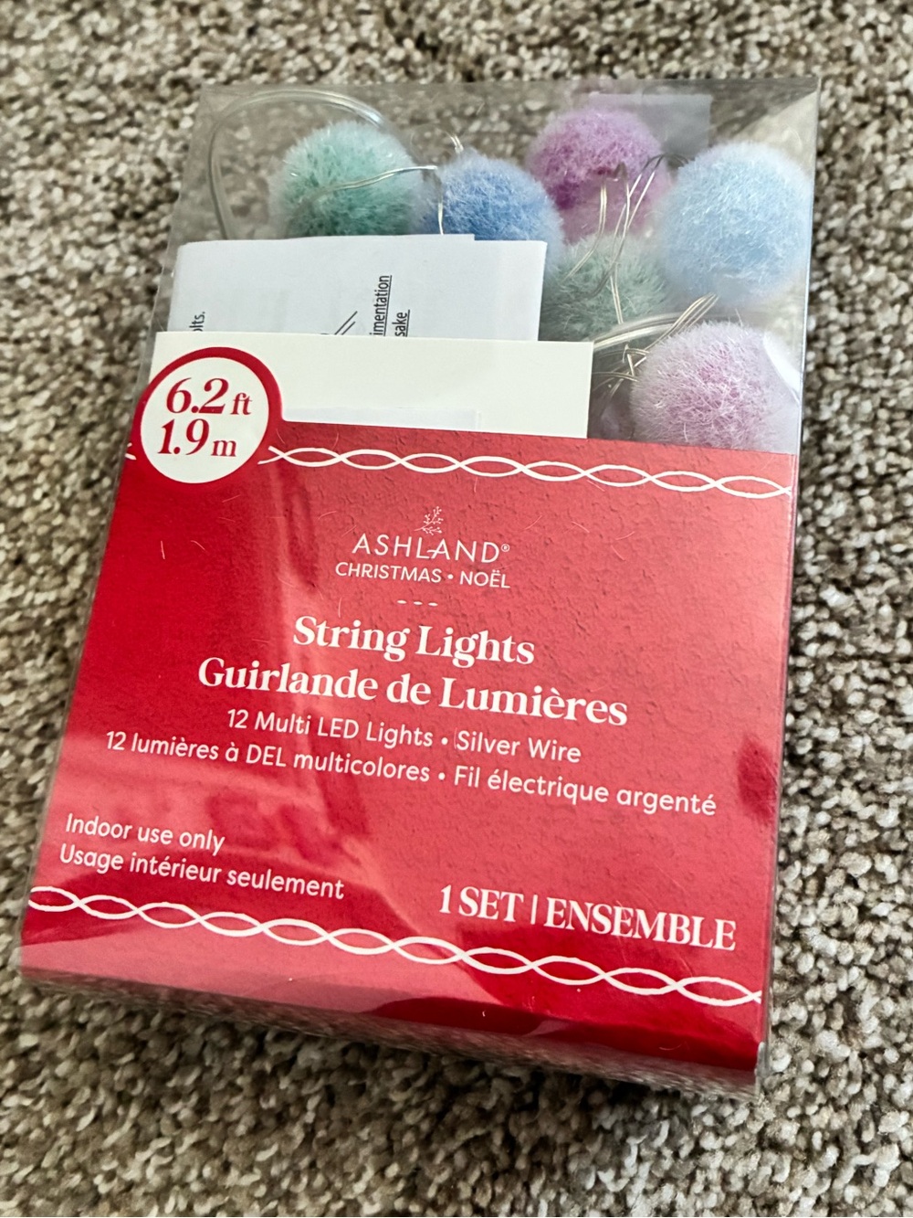 Ashland Pastel Pom-Pom String Lights - Pink, Blue, Green, Lavender